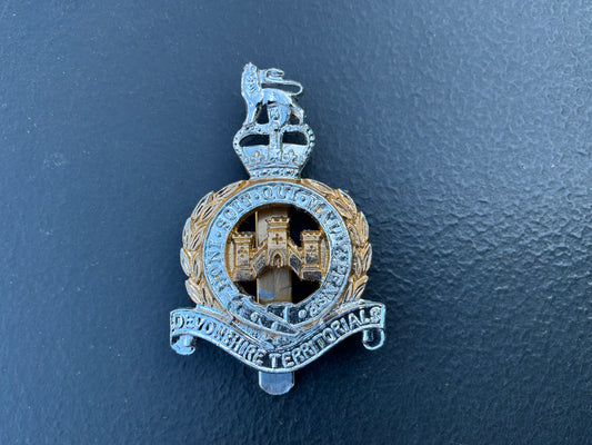 The Devonshire Territorials
- Gold And Silver Anodised Cap
Badge