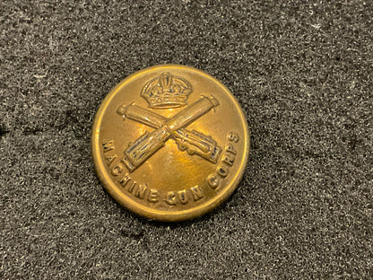 WW1 Machine Gun Corps 20mm brass button.