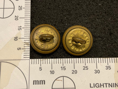 WW1 Machine Gun Corps 15mm hat buttons (matching pair)