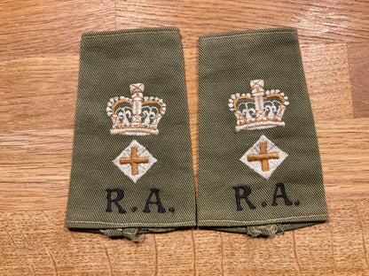 Malay period Royal Artillery Colonels rank slides