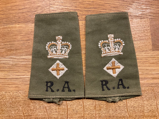 Malay period Royal Artillery Colonels rank slides