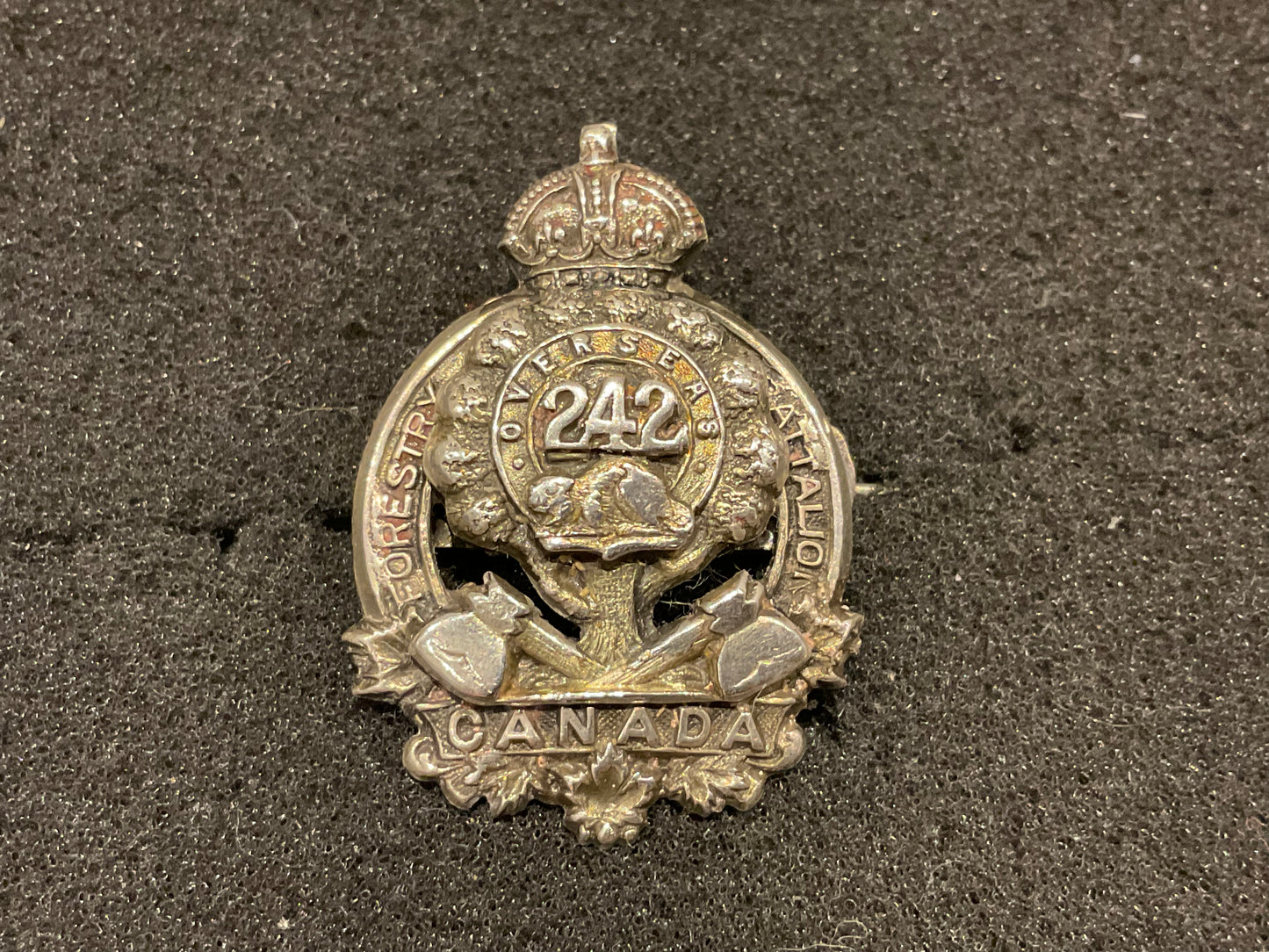 WW1 CEF 242nd Battalion “Canadian Forestry battalion” sweetheart.
