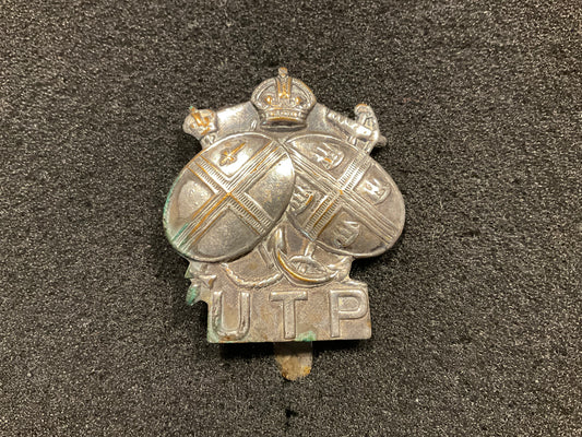 WW2 U.T.P (Upper Thames Patrol) cap badge, silver plated ?
