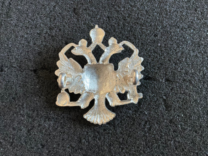 1st The Queen’s Dragoon Guards (QDG) Officers brushed silver cap badge.