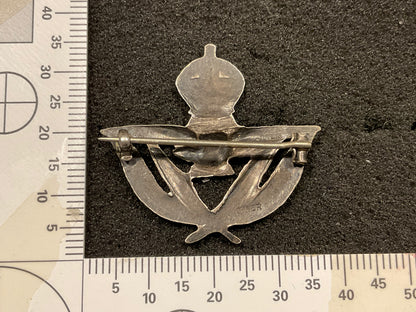 WW2 R.A.F silver & coloured enamel sweetheart badge.
