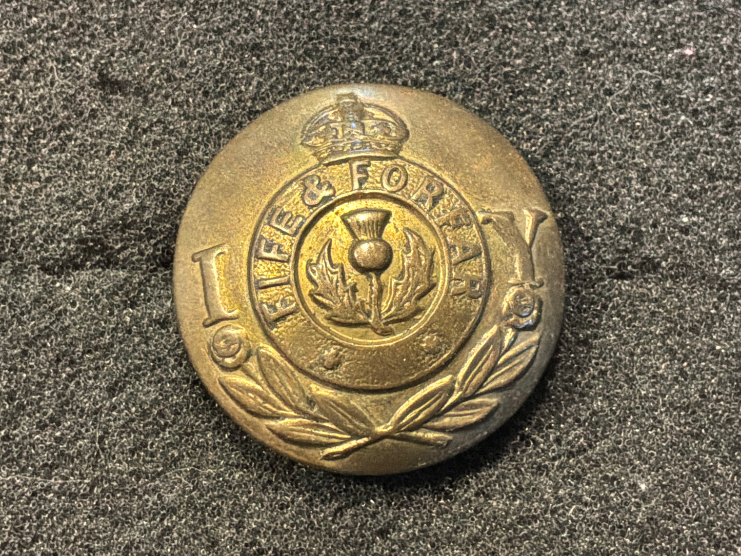Fife & Forfar Imperial Yeomanry O.Rs button.