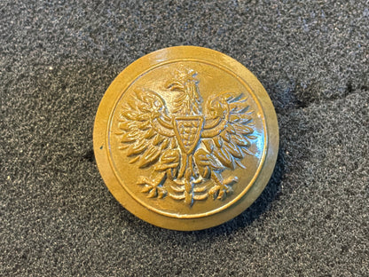 WW2 Free Polish Military Forces, Khaki economy plastic button
