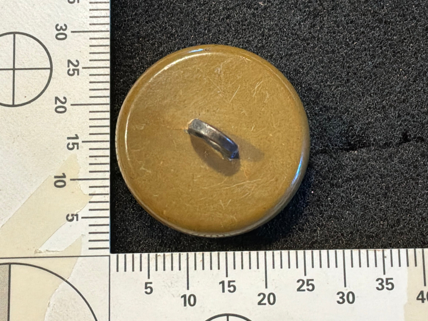 WW2 Free Polish Military Forces, Khaki economy plastic button