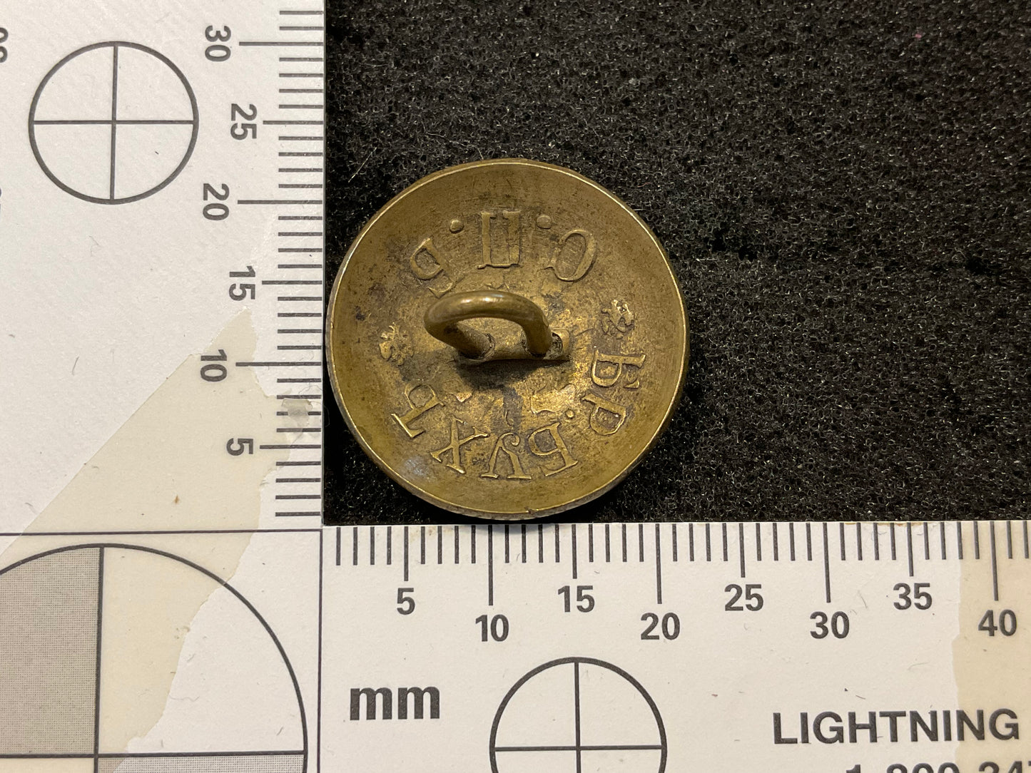 WW1 Imperial Russian military button, large 22mm size.