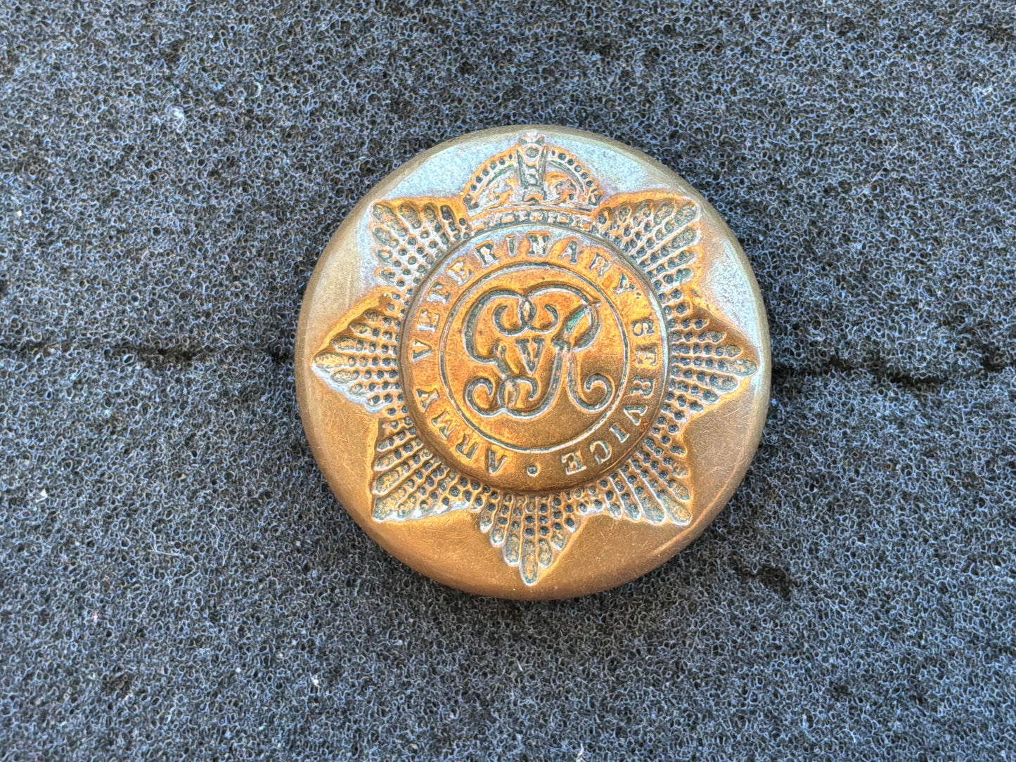 WW1 Army Veterinary Services ORs button.