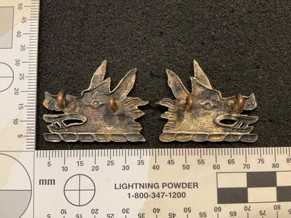Canadian Lorne Rifles (Scottish) silvered collars