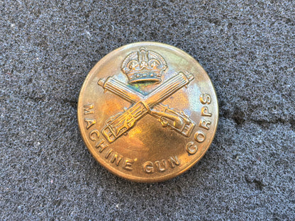 WW1 Machine Gun Corps large brass button.