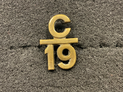 WW1 CEF 19th Infantry Battalion collar badge by TIPTAFT.