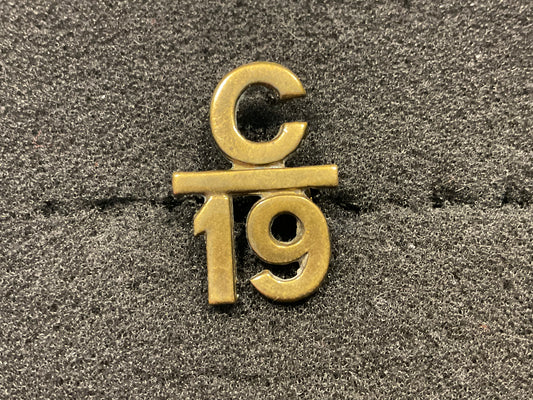WW1 CEF 19th Infantry Battalion collar badge by TIPTAFT.
