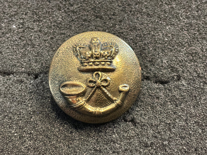 QVC Light Infantry/Rifle Volunteer pattern brass button.