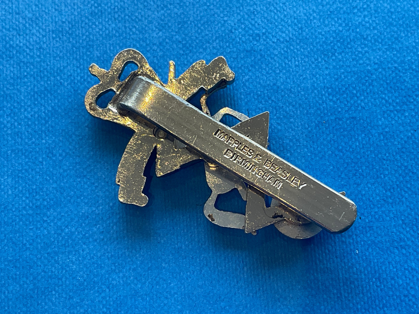 Anodised R.E.M.E cap badge by Marples & Beasley Birmingham
