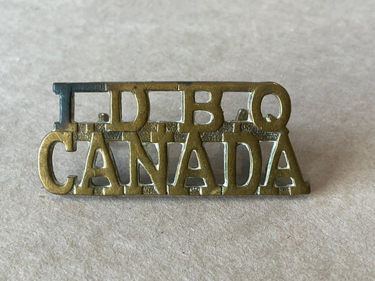 WW1 CEF 1st Depot Battalion , 1st Quebec Regt shoulder title
