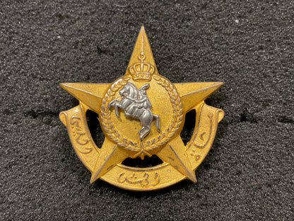 Pre Gaddafi , King Idris cap badge