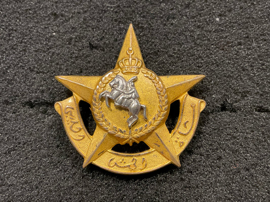 Pre Gaddafi , King Idris cap badge
