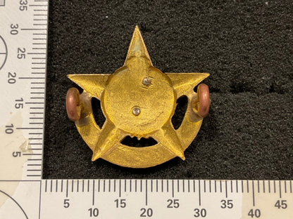 Pre Gaddafi , King Idris cap badge