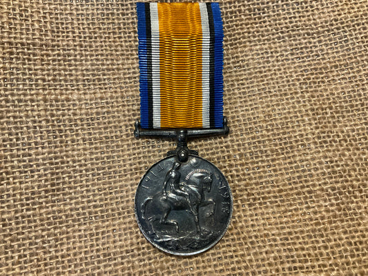 War Medal; Pte J.W SANDERSON 1/G R.SCOTS Buried Gallipoli