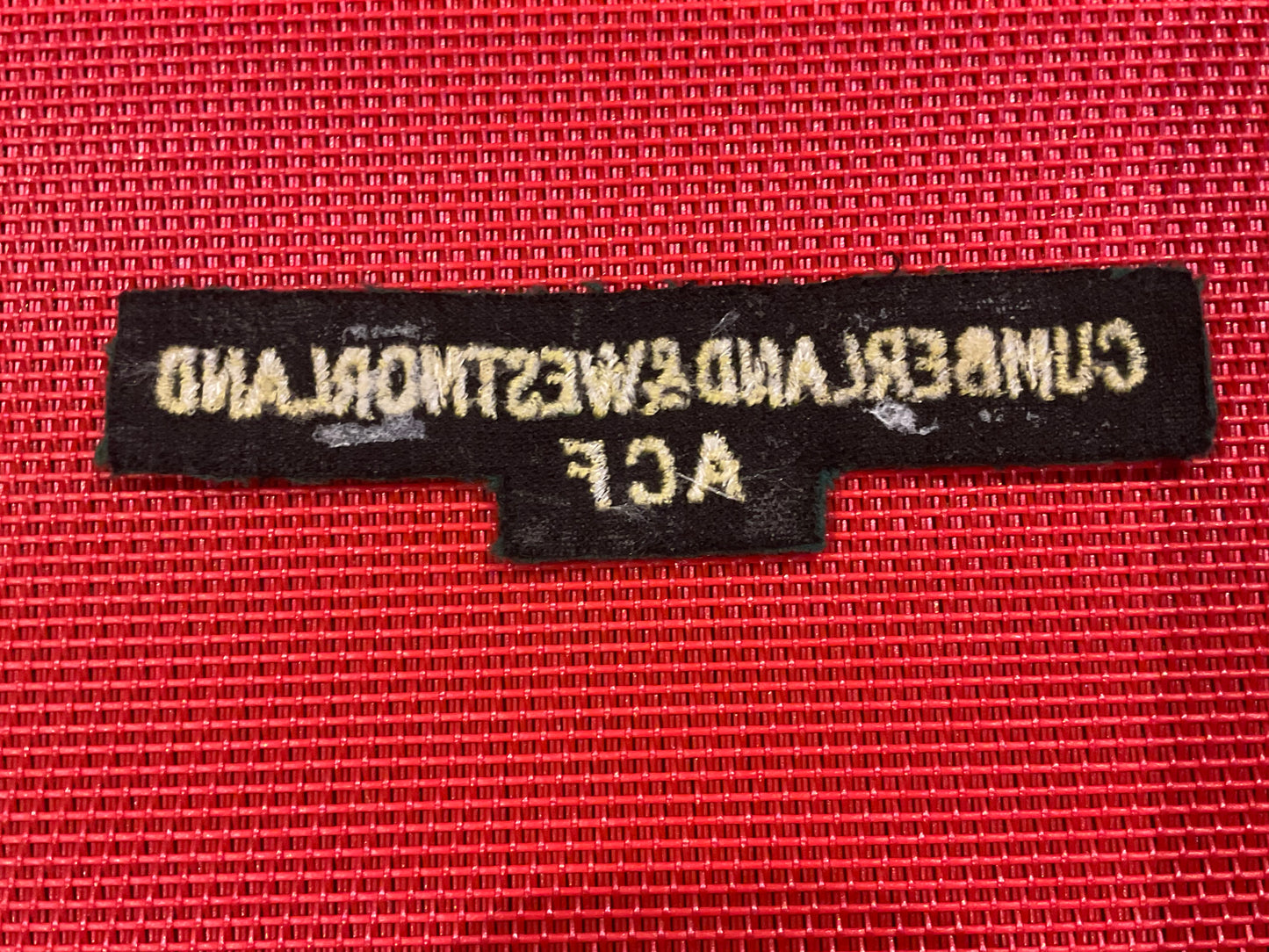 CUMBERLAND & WESTMORLAND A.C.F cloth shoulder title