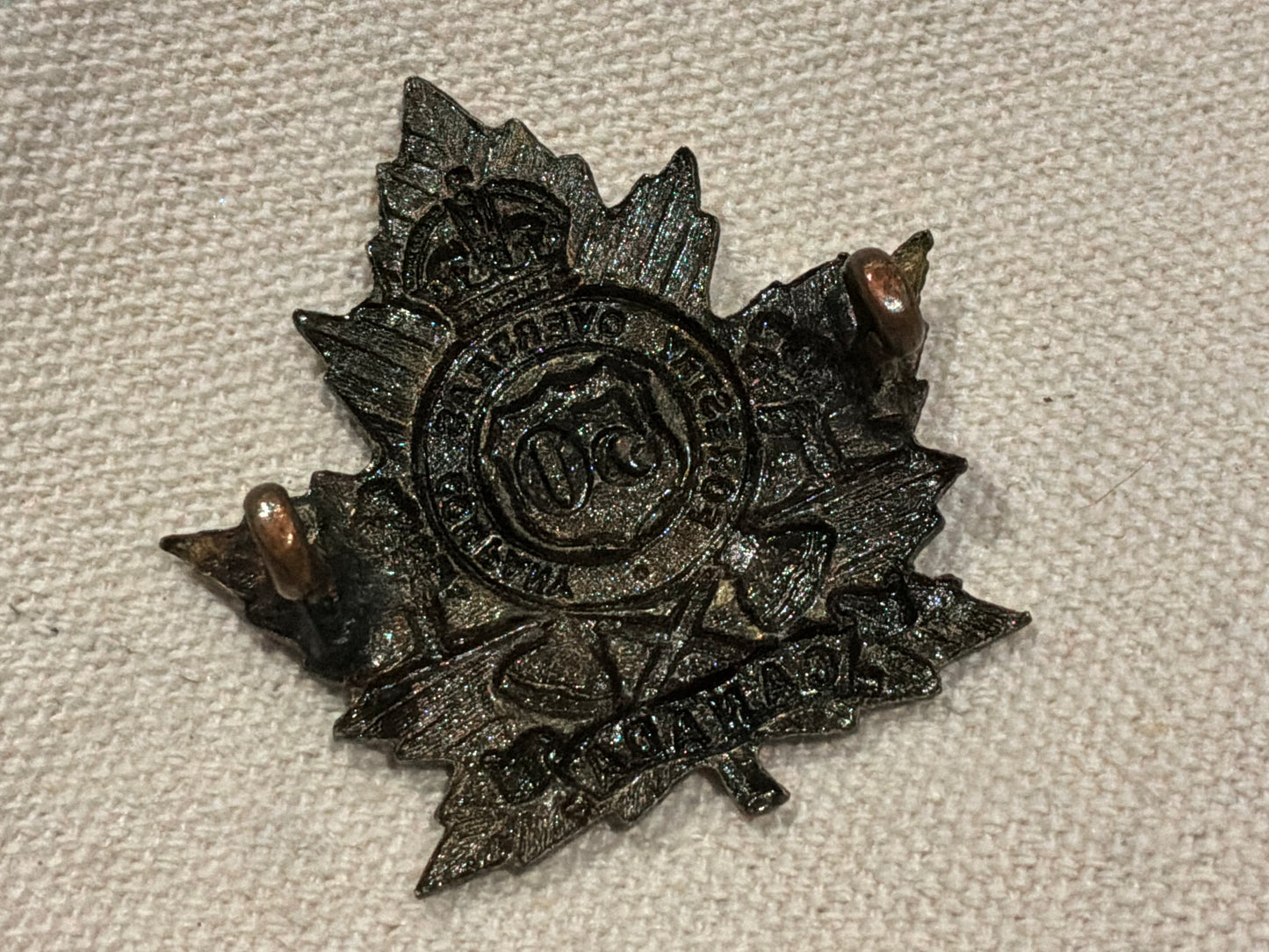 WW1 C.E.F 50th Canadian Forestry Corps Cap Badge