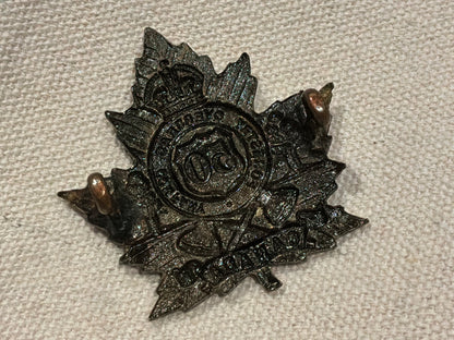 WW1 C.E.F 50th Canadian Forestry Corps Cap Badge