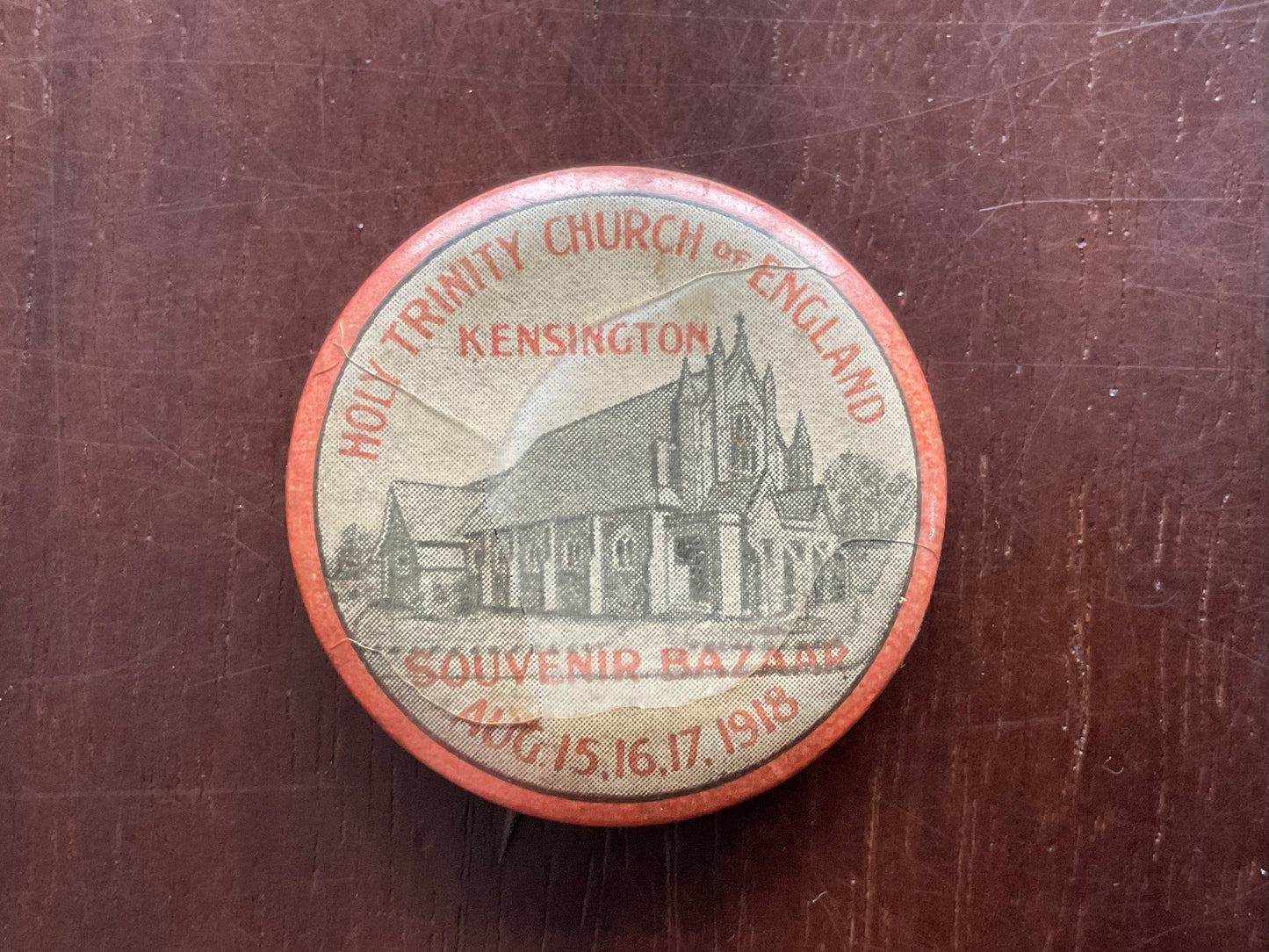 WW1 Holy Trinity Church, South Kensington fund raising badge.