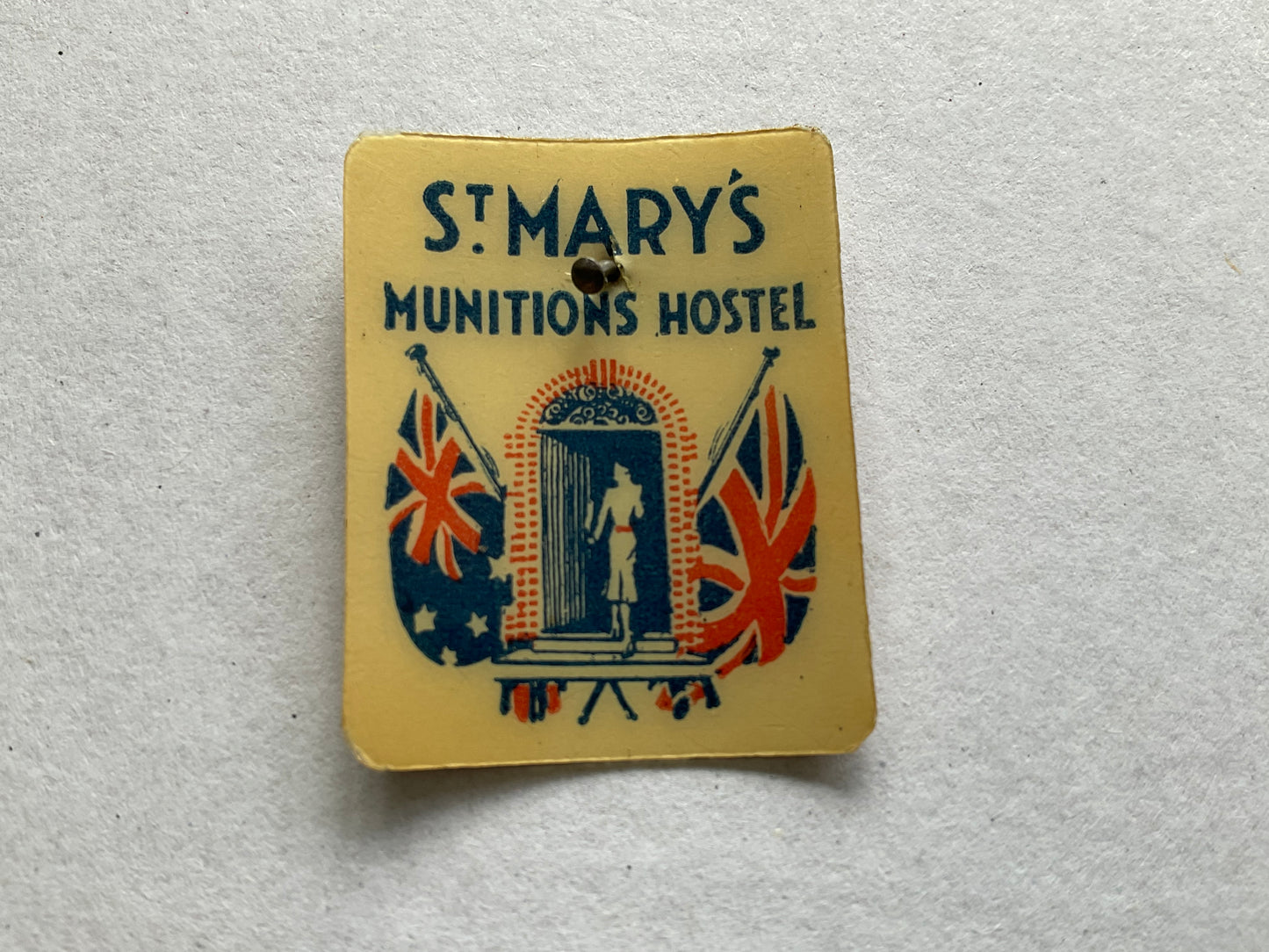 WW2 St Mary’s Munitions Hostel (N.S.W) fund raising badge.