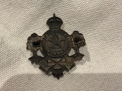 WW1 Canadian Forestry Battalion cap badge by ALLAN