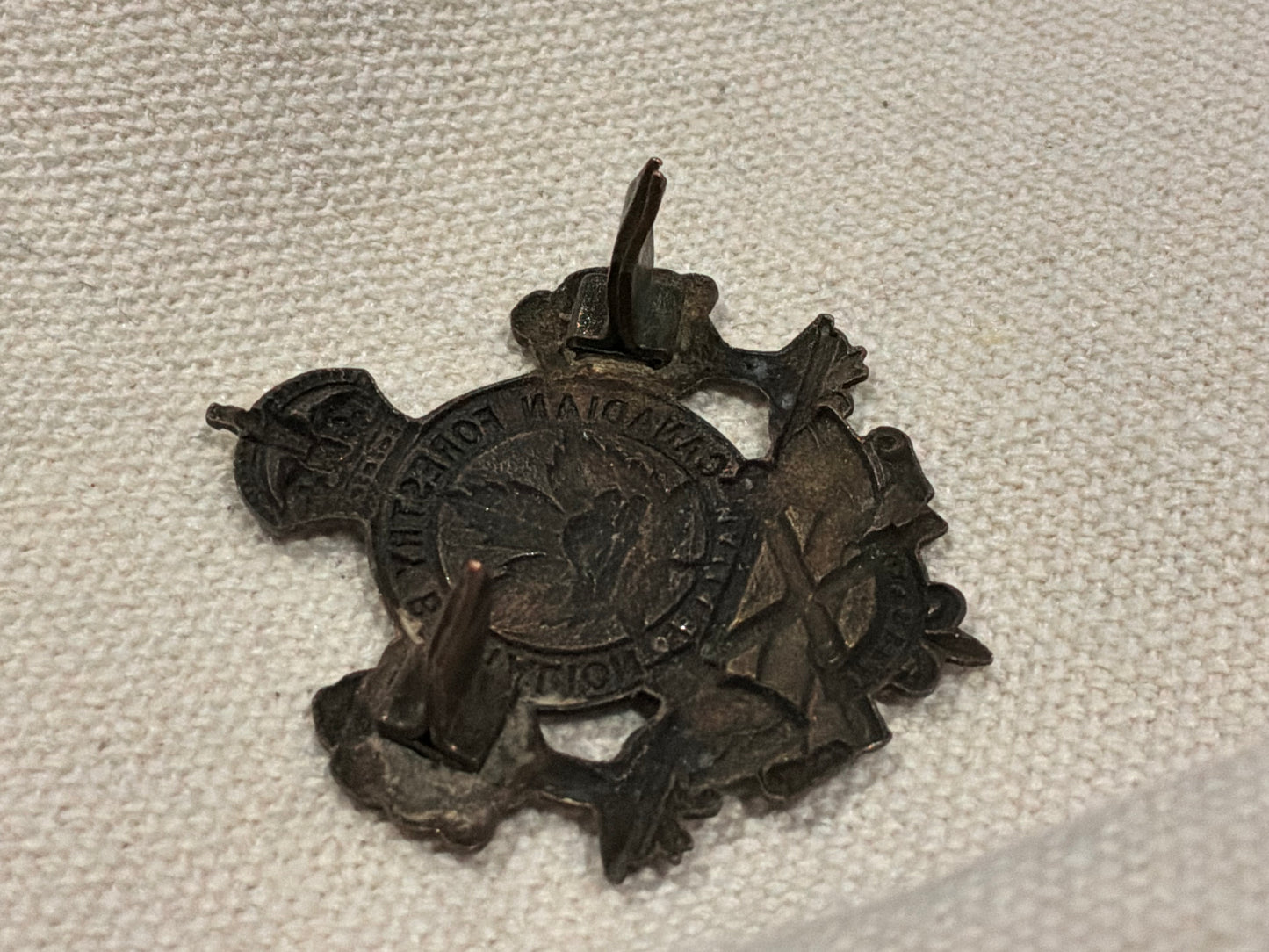 WW1 Canadian Forestry Battalion cap badge by ALLAN