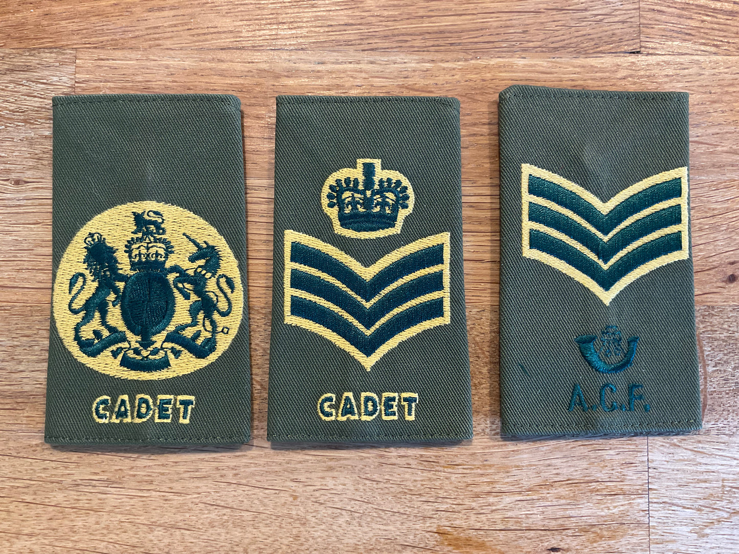Light Infantry ACF other ranks cloth shoulder slides