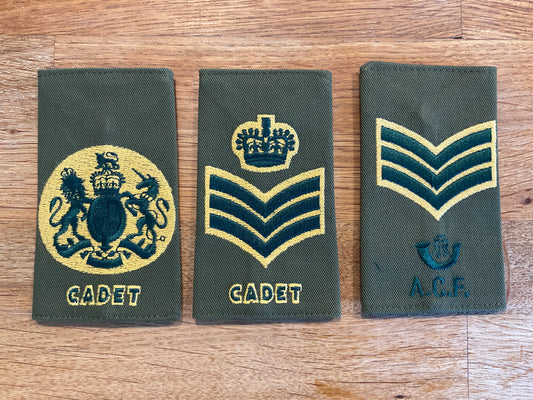 Light Infantry ACF other ranks cloth shoulder slides