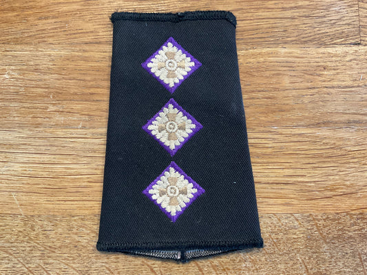 Chaplains Captains rank shoulder slide