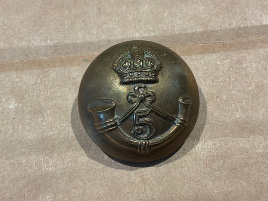 The 5th Mahratta Light Infantry large 23mm brass button.