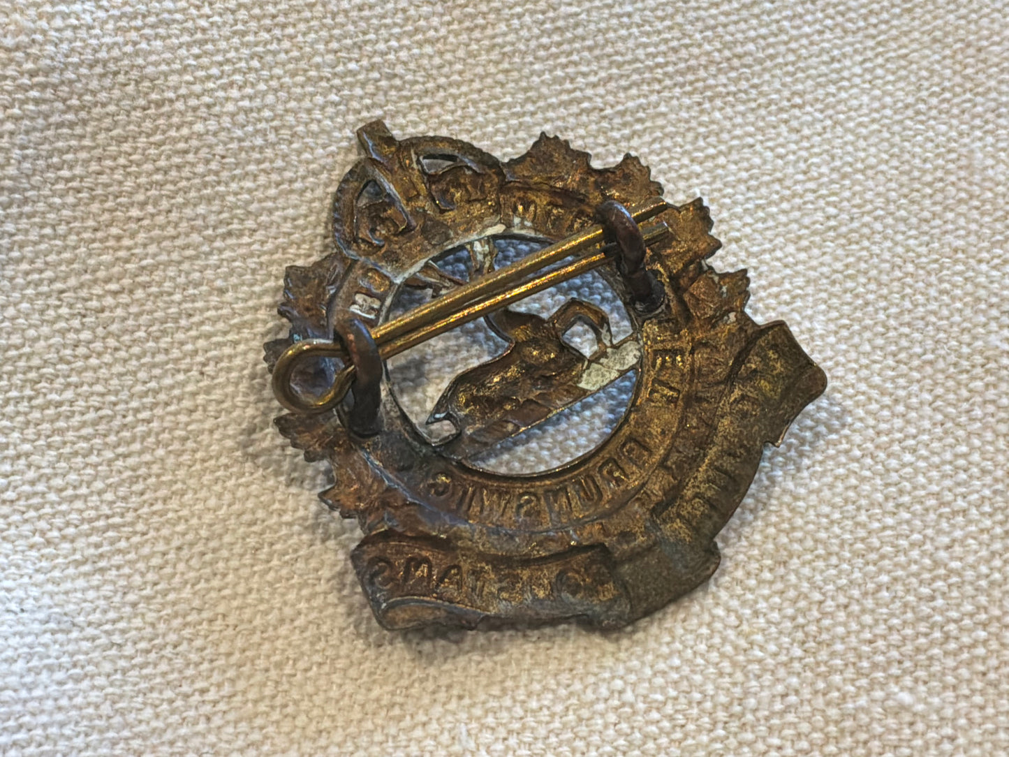 WW2 The North Shore (New Brunswick) Regiment cap badge.