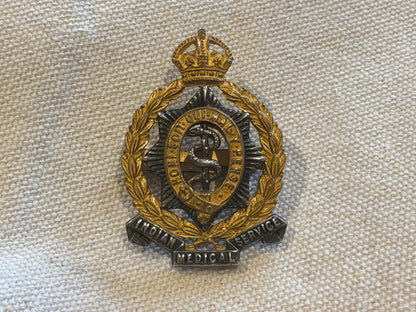 Post 1902 Officers Indian Medical Service (IMS) cap badge.