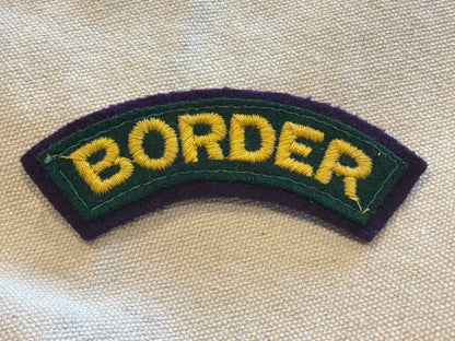 Border Regiment Cloth Shoulder Title post-war