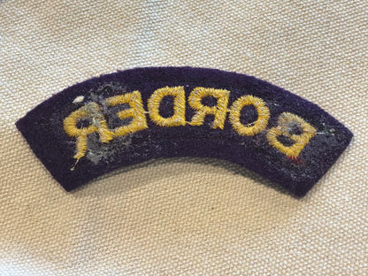 Border Regiment Cloth Shoulder Title post-war