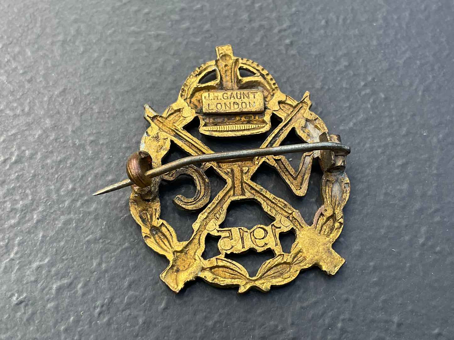1915 VTC sweetheart made from cap badge conversion.