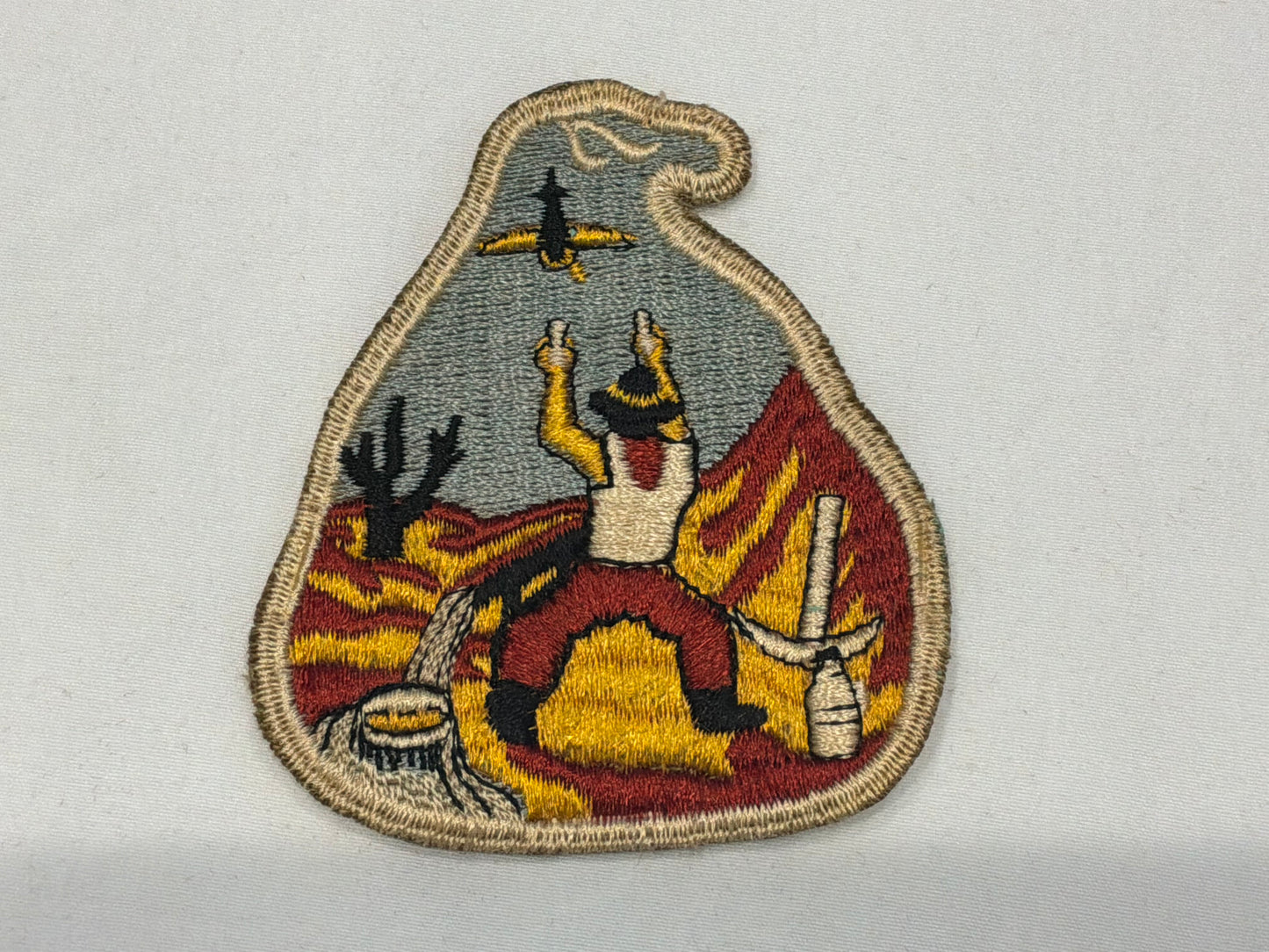 WW2 early cut edge U.S.Army 49th Antiaircraft Artillery Brigade.
