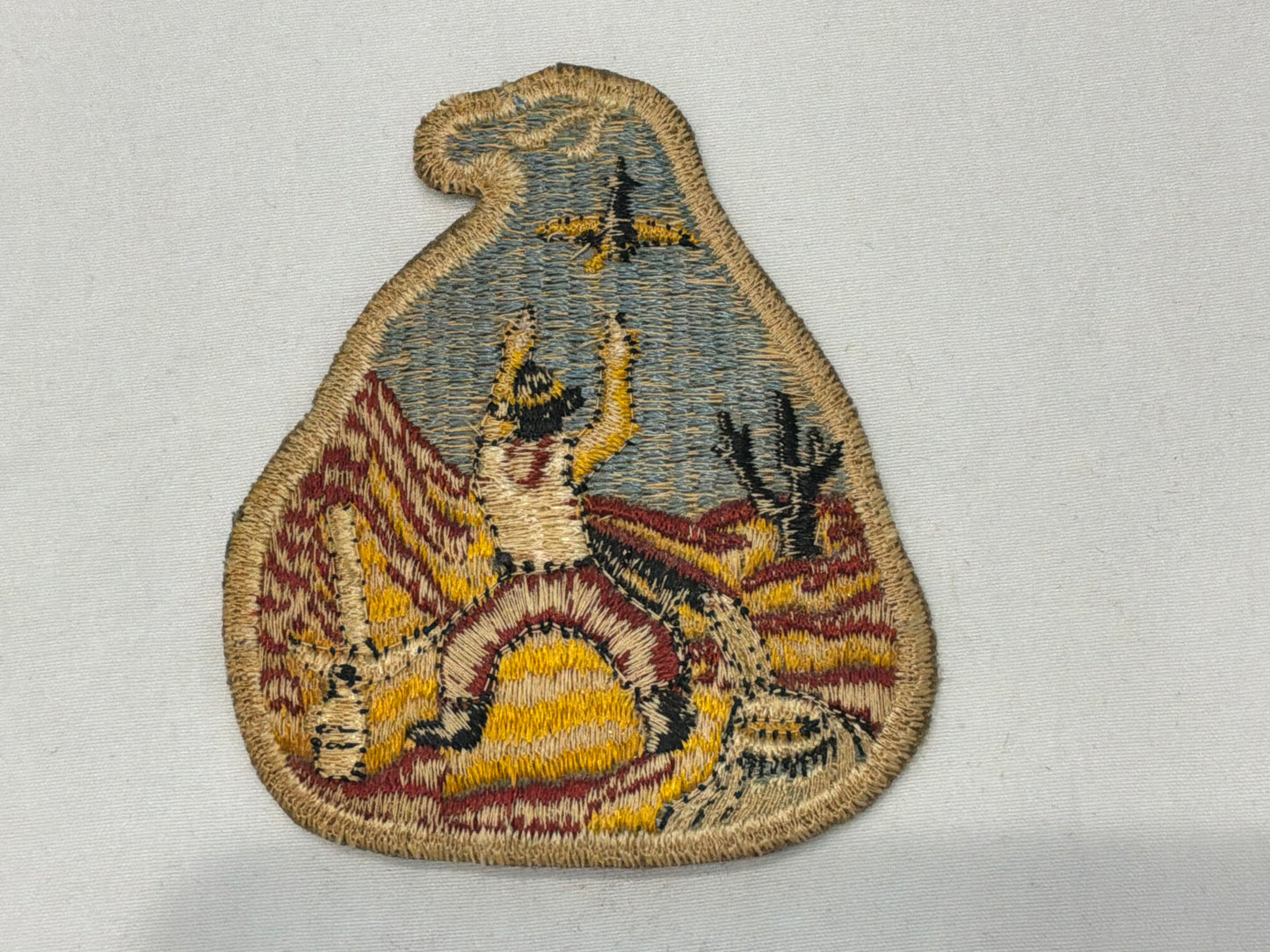 WW2 early cut edge U.S.Army 49th Antiaircraft Artillery Brigade.