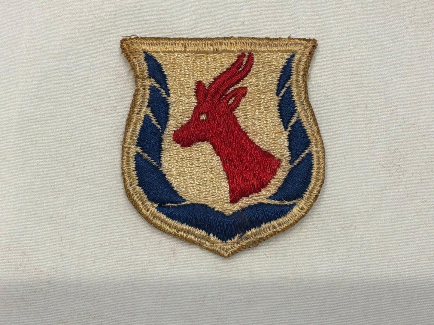 WW2 US Army Eritrea Service Command Early cut edge patch.