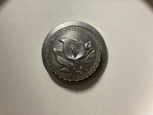 Knights of Pythias, Uniform rank, white metal button circa 1878-90