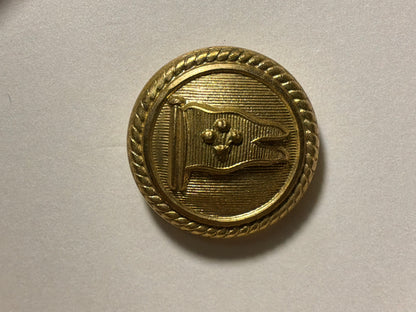 Pre 1916 Prince Line 22mm gilded brass button by Firmin