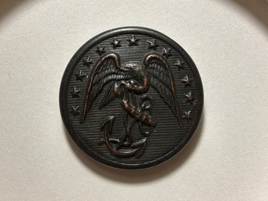 US Navy bronze finished 26mm coat-size button circa 1880-1910