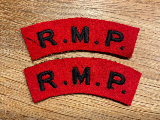 R.M.P (Royal Military Police) cloth shoulder titles