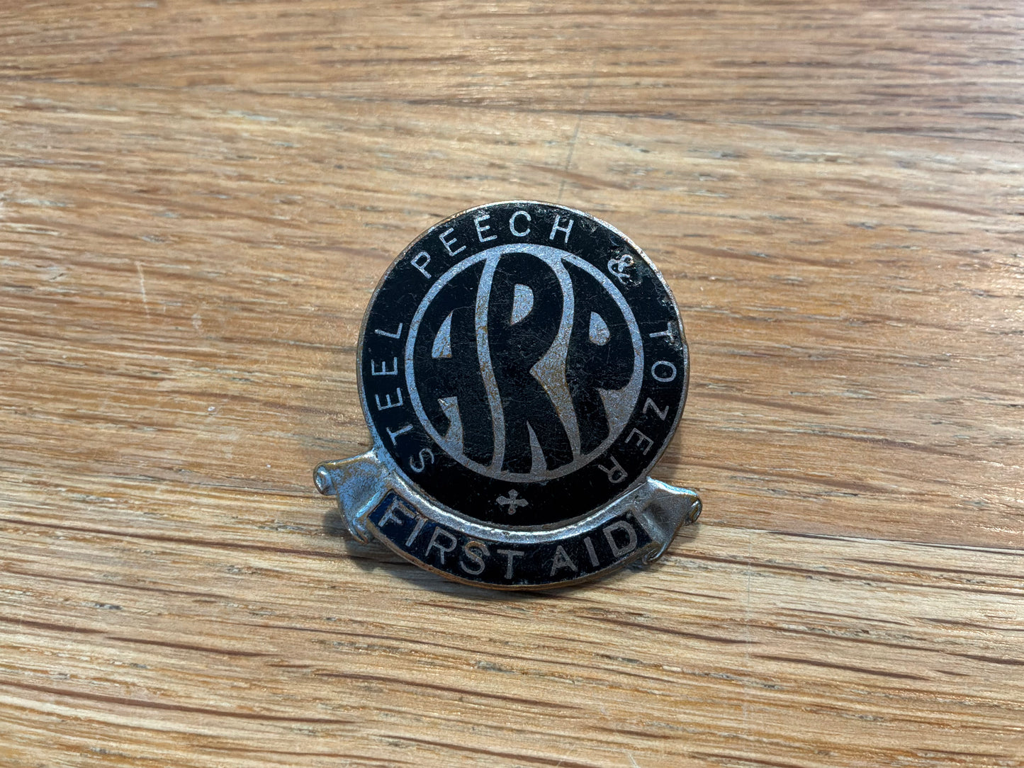 WW2 Steel, Peech and Tozer A.R.P lapel badge