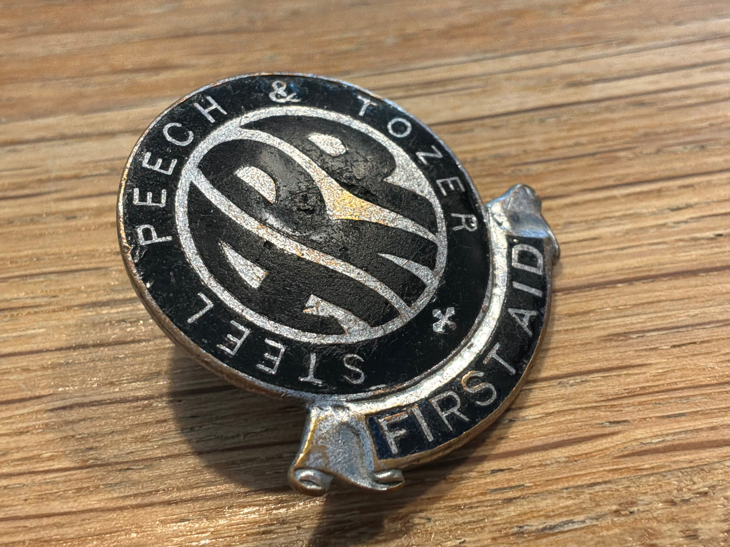 WW2 Steel, Peech and Tozer A.R.P lapel badge